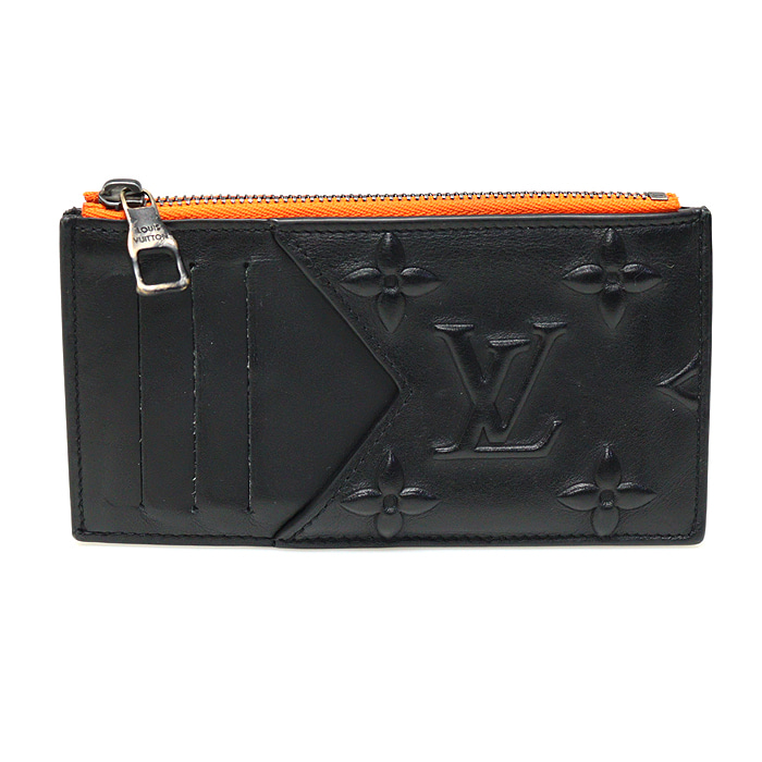Louis Vuitton(루이비통) M80827 리미티드 블랙 레더 모노그램 코인 카드 홀더 지갑