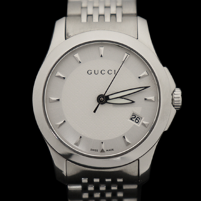Gucci(구찌) YA126501 126.5 27MM 스틸 쿼츠 G 타임리스 여성 시계