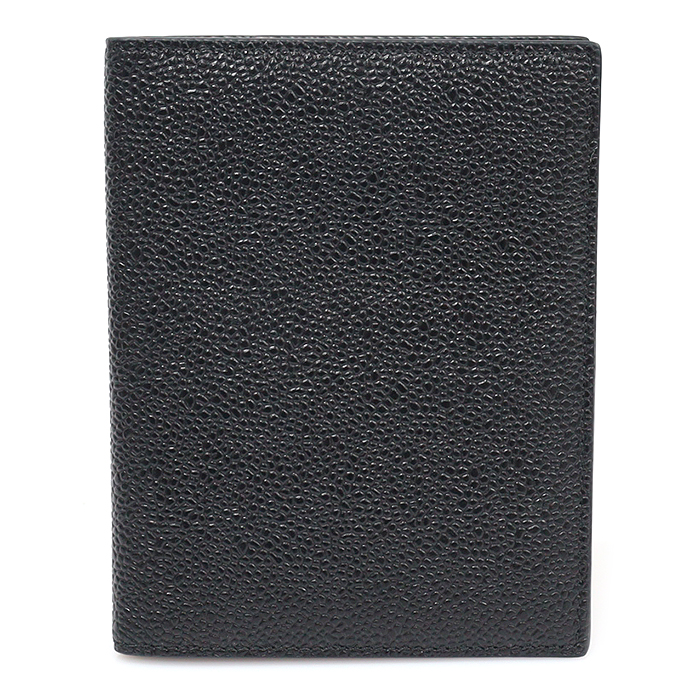 THOM BROWNE(톰브라운) MAW034A00198001 블랙 페블 그레인 레더 여권지갑