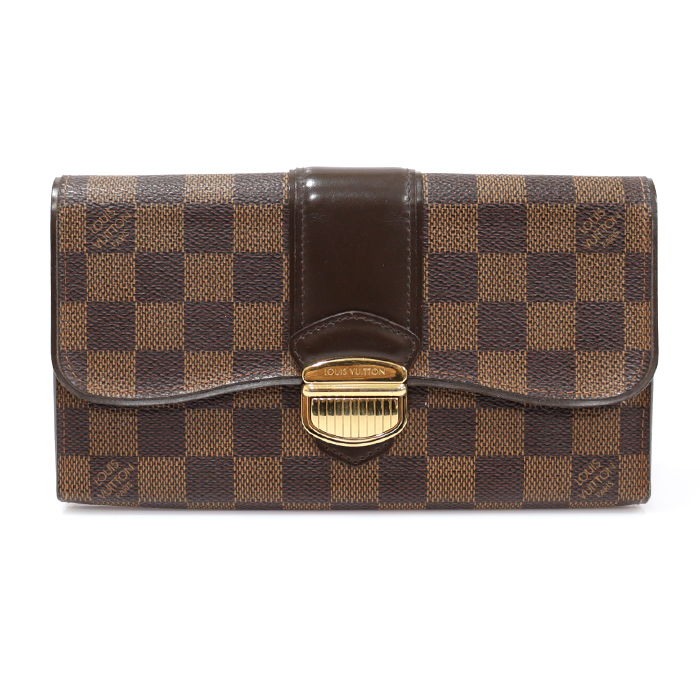 Louis Vuitton(루이비통) N61747 다미에 에벤 캔버스 시스티나 월릿 장지갑